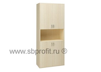 Шкаф для бумаг широкий высокий комб