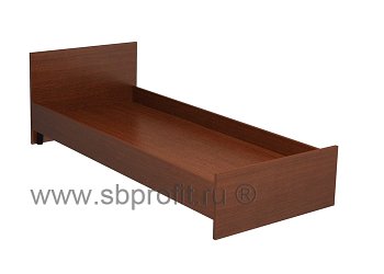 Кровать односпальная со спинкой