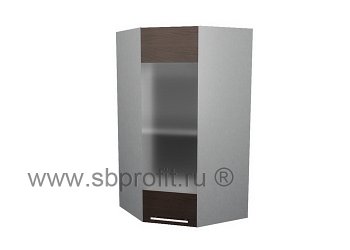 Шкаф витрина угловой  50\50