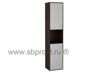 Шкаф для бумаг узкий высокий комбинированный