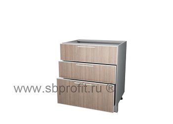 Стол с тремя (2м + 1б) ящиками  70