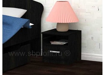 Тумба прикроватная с одним ящиком и нишей