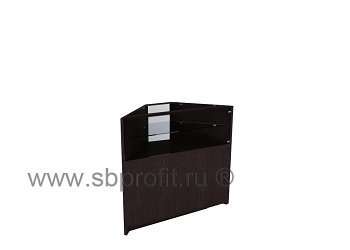 Торговый прилавок стеклянный угол наружный