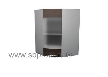 Шкаф витрина угловой  55\55