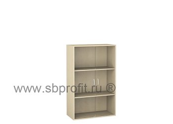 Шкаф для бумаг широкий средний стекло
