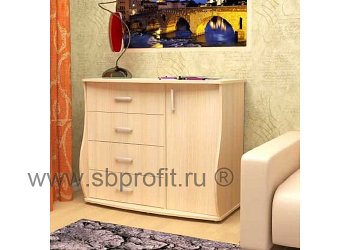 Комод  4 ящика + дверца