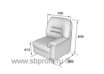 Кресельная секция левая