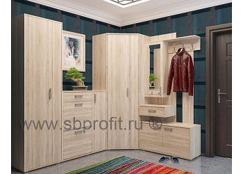 Рассвет, модульный комплекс в прихожую (Манго, ОБ-1, Аврора, ПР-11)  комплект