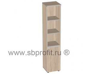 Стеллаж узкий высокий полуоткрытый