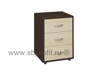 Тумба офисная подкатная, 3 ящика