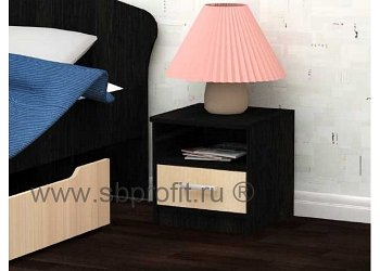 Тумба прикроватная с одним ящиком и нишей