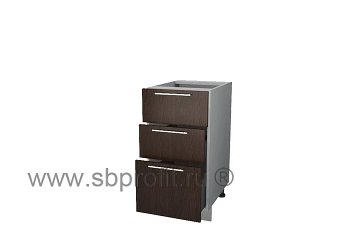 Стол с тремя (2м + 1б) ящиками  40