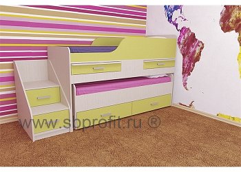 Кровать Лёсики 2-х ярусная