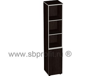 Шкаф узкий высокий полуоткрытый