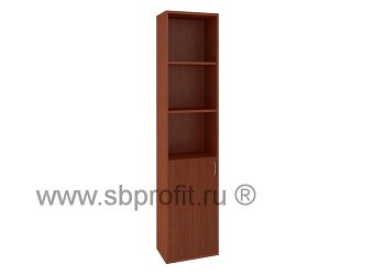 Шкаф для бумаг узкий высокий полуоткр