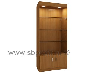 Торговая витрина с подсветкой