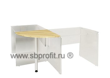 Сектор Г-обр соединения 2х столов