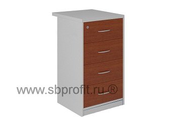 Тумба офисная приставная, 4 ящика