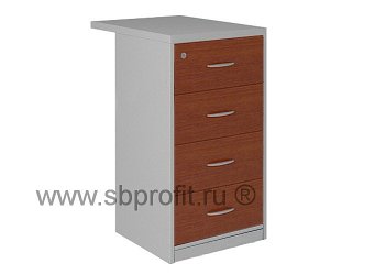 Тумба офисная приставная, 4 ящика