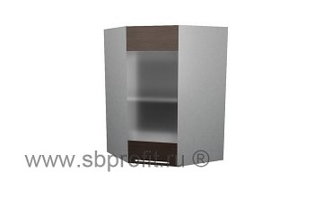Шкаф витрина угловой  50\50
