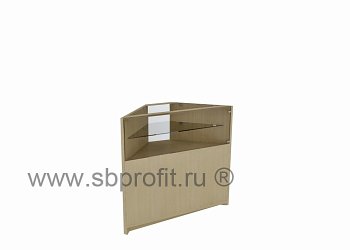 Торговый прилавок стеклянный угол наружный