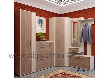 Рассвет, модульный комплекс в прихожую (Манго, ОБ-1, Аврора, ПР-11)  комплект