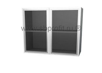 Шкаф витрина двухдверный  90