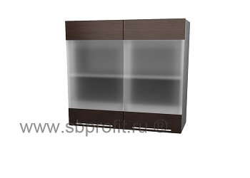 Шкаф витрина двухдверный  80