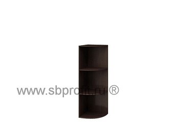 Стеллаж угловой средний, 2 полки