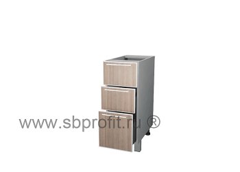 Стол с тремя (2м + 1б) ящиками  30