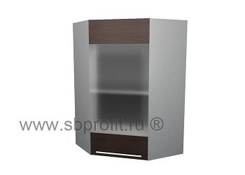 Шкаф витрина угловой  60\60