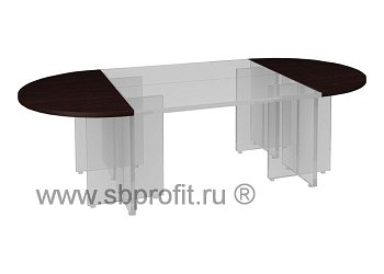 Столешница модульного стола полукр
