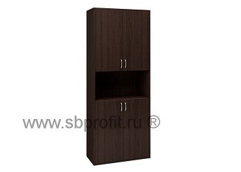 Шкаф для бумаг широкий высокий комб