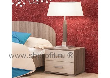 Тумба прикроватная с двумя ящиками