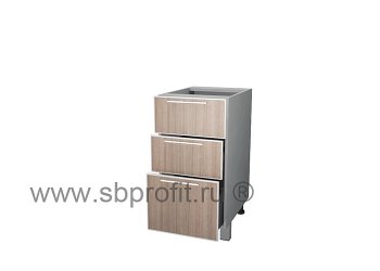 Стол с тремя (2м + 1б) ящиками  40