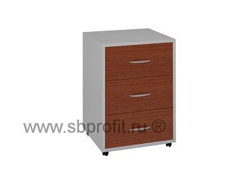 Тумба офисная подкатная, 3 ящика