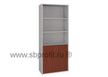 Шкаф для бумаг широкий высокий полуоткрытый