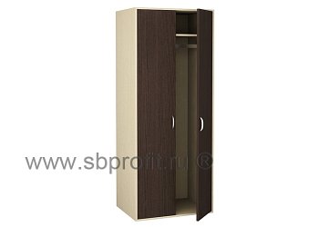 Шкаф для одежды глубокий двустворчатый