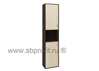 Шкаф для бумаг узкий высокий комб