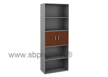 Шкаф для бумаг широкий высокий полуоткрытый