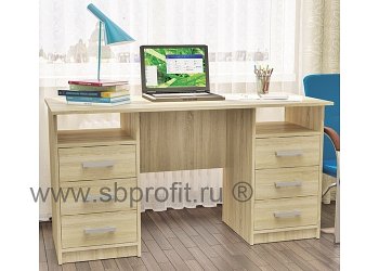 Стол письменный двухтумбовый с ящиками