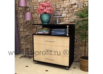 Комод  3 ящика + открытая ниша