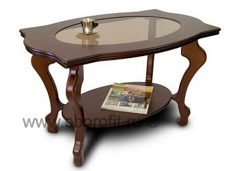 Стол журнальный Берже-1С со стеклом