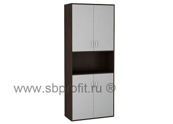 Шкаф для бумаг широкий высокий комбинированный