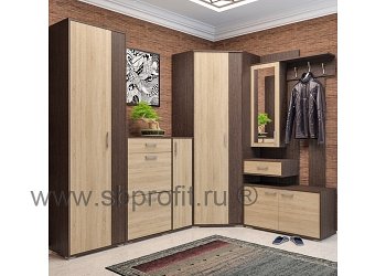 Рассвет, модульный комплекс в прихожую (Манго, ОБ-1, Аврора, ПР-11)  комплект