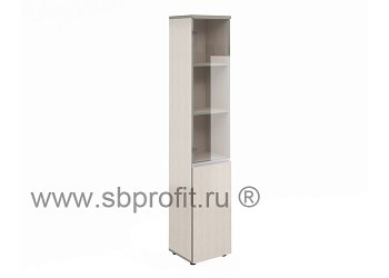 Шкаф узкий высокий со стеклом