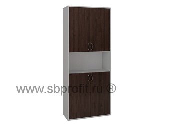Шкаф для бумаг широкий высокий комбинированный