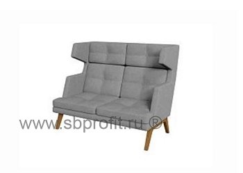 Диван 2-местный высокий